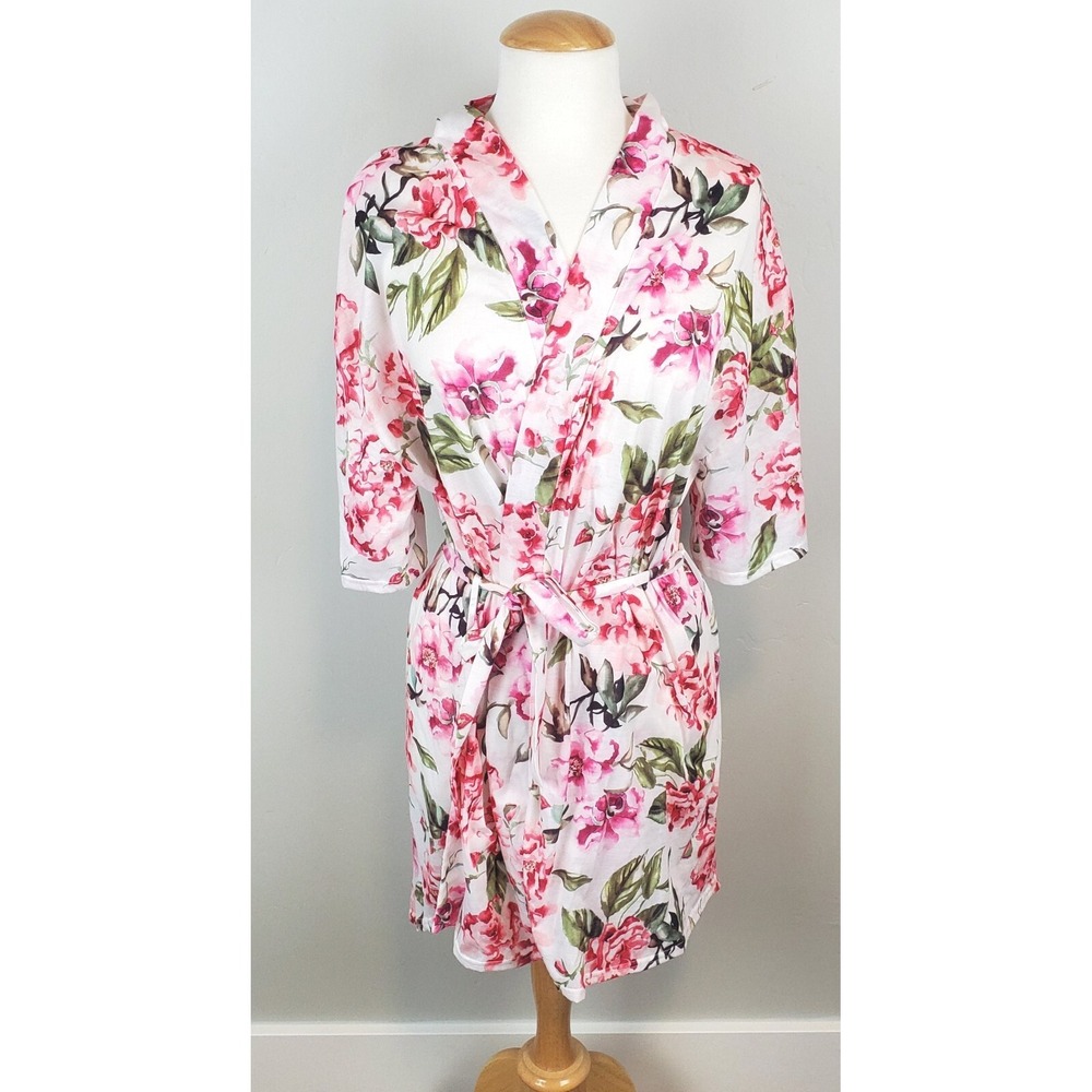 Show Me Your MuMu Garden of Blooms OS Floral 3/4 Sleeve Robe Nursing Maternity